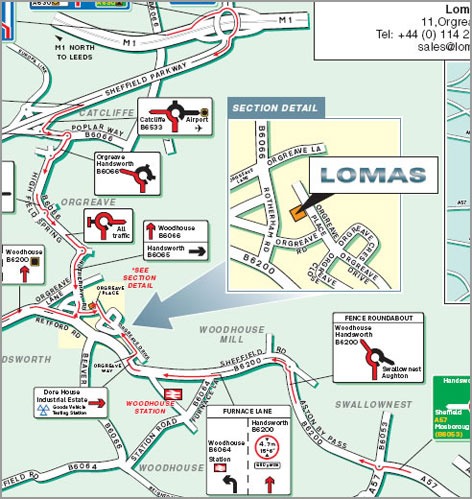 Lomas Cutting Tools - Sheffield - local map pdf download